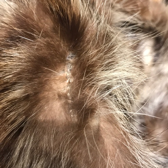 Fur coat knee long casual cocktail party evening - Picture 8 of 8